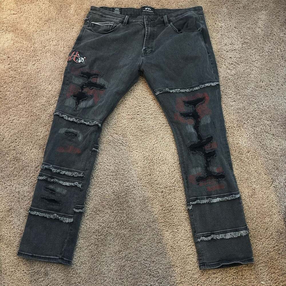 Cult Of Individuality Rocker Slim Size 40x33 Jeans Motley Crue
